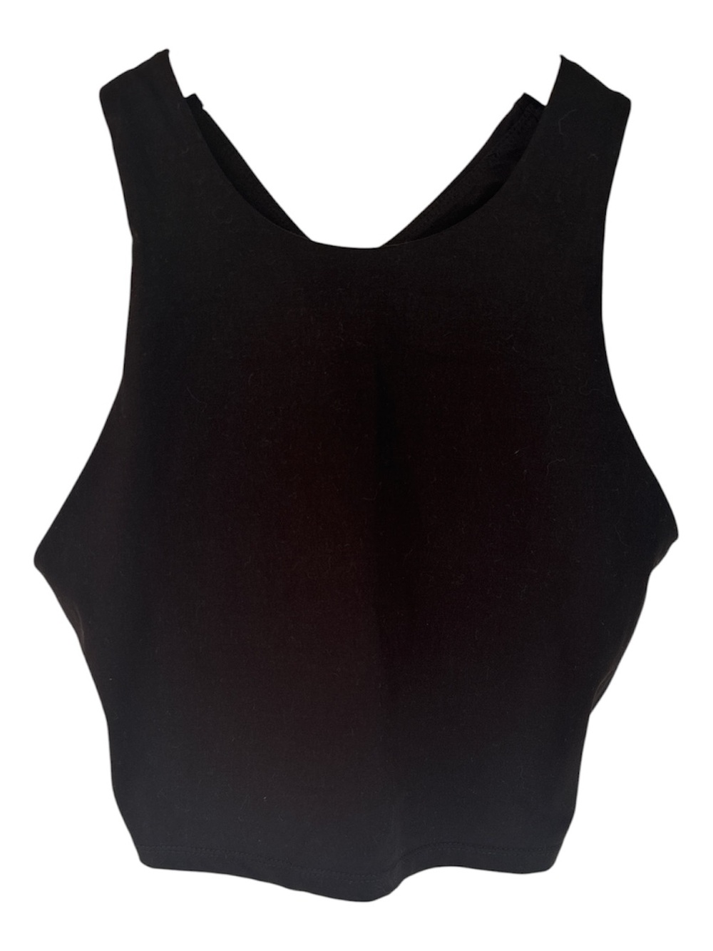 Kyodan Black High Neck Cropped Tank Top